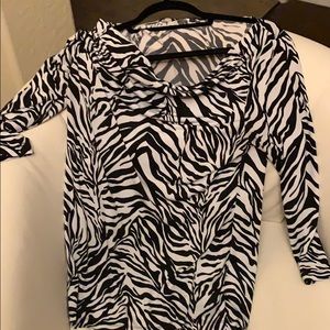 Anne Klein Draped neck blouse